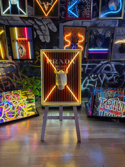 Prada Consept 3D Neon Tablo