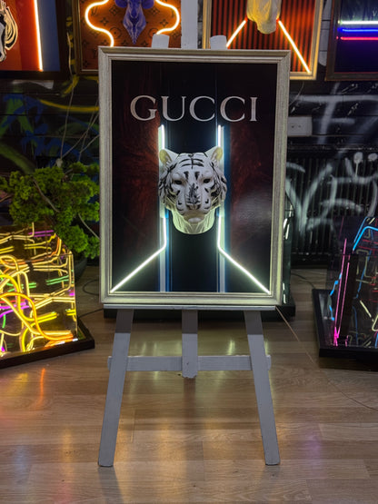 Gucci Consept 3D Neon Tablo