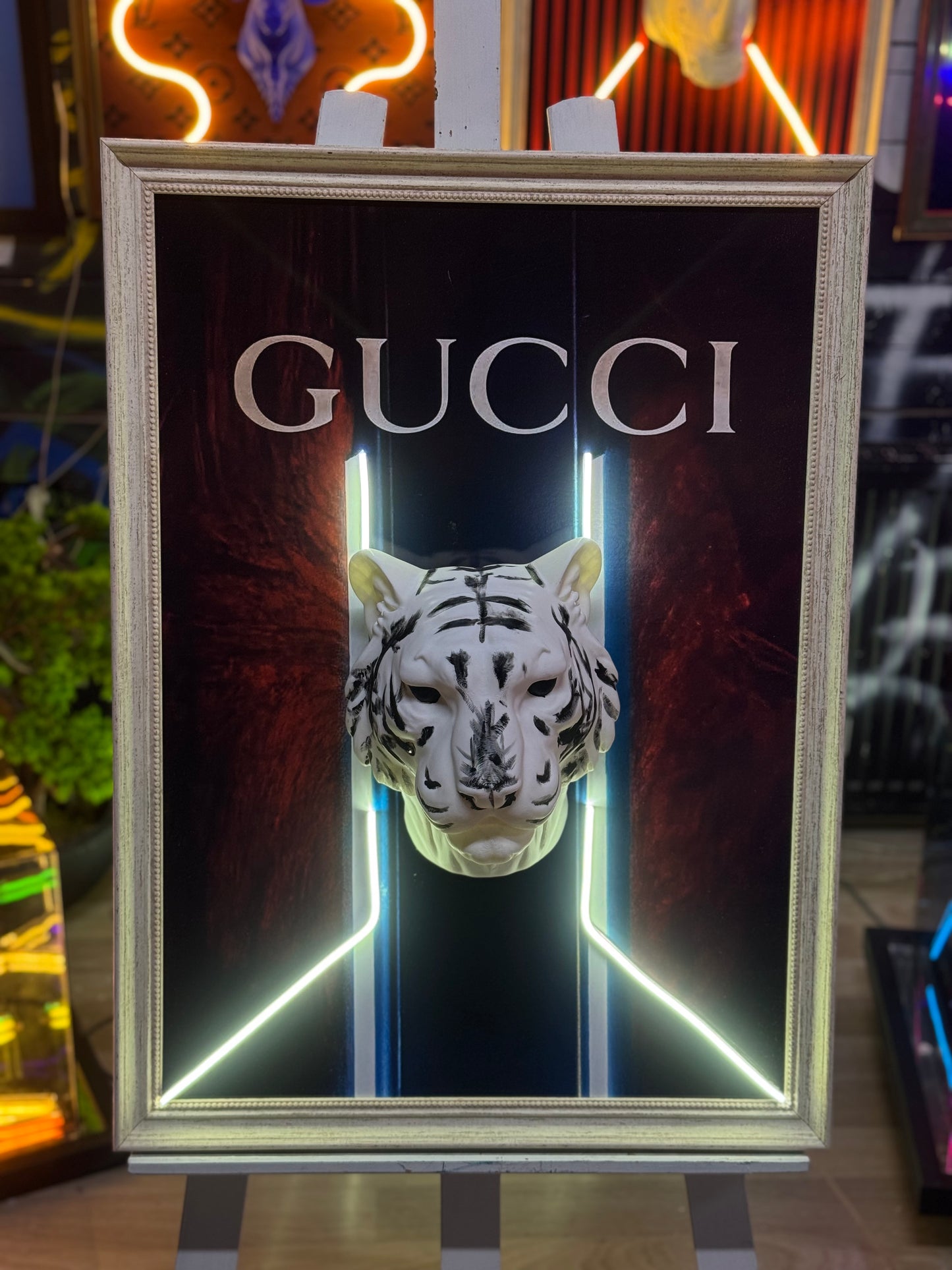 Gucci Consept 3D Neon Tablo