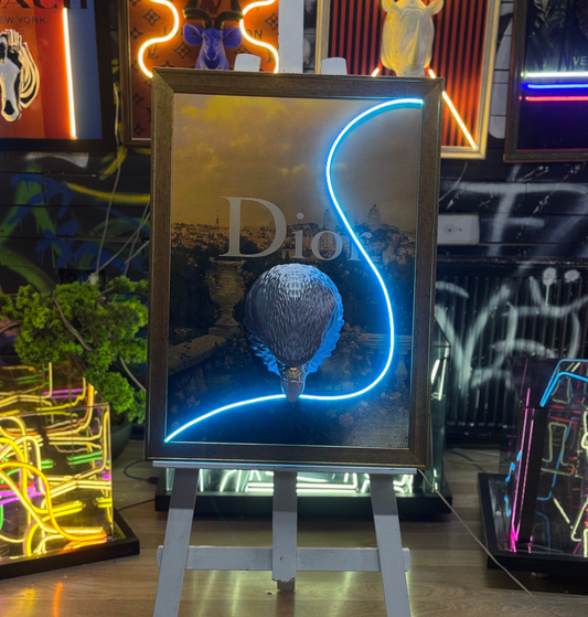 Dior Consept 3D Neon Tablo