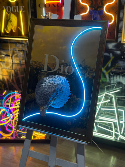 Dior Consept 3D Neon Tablo