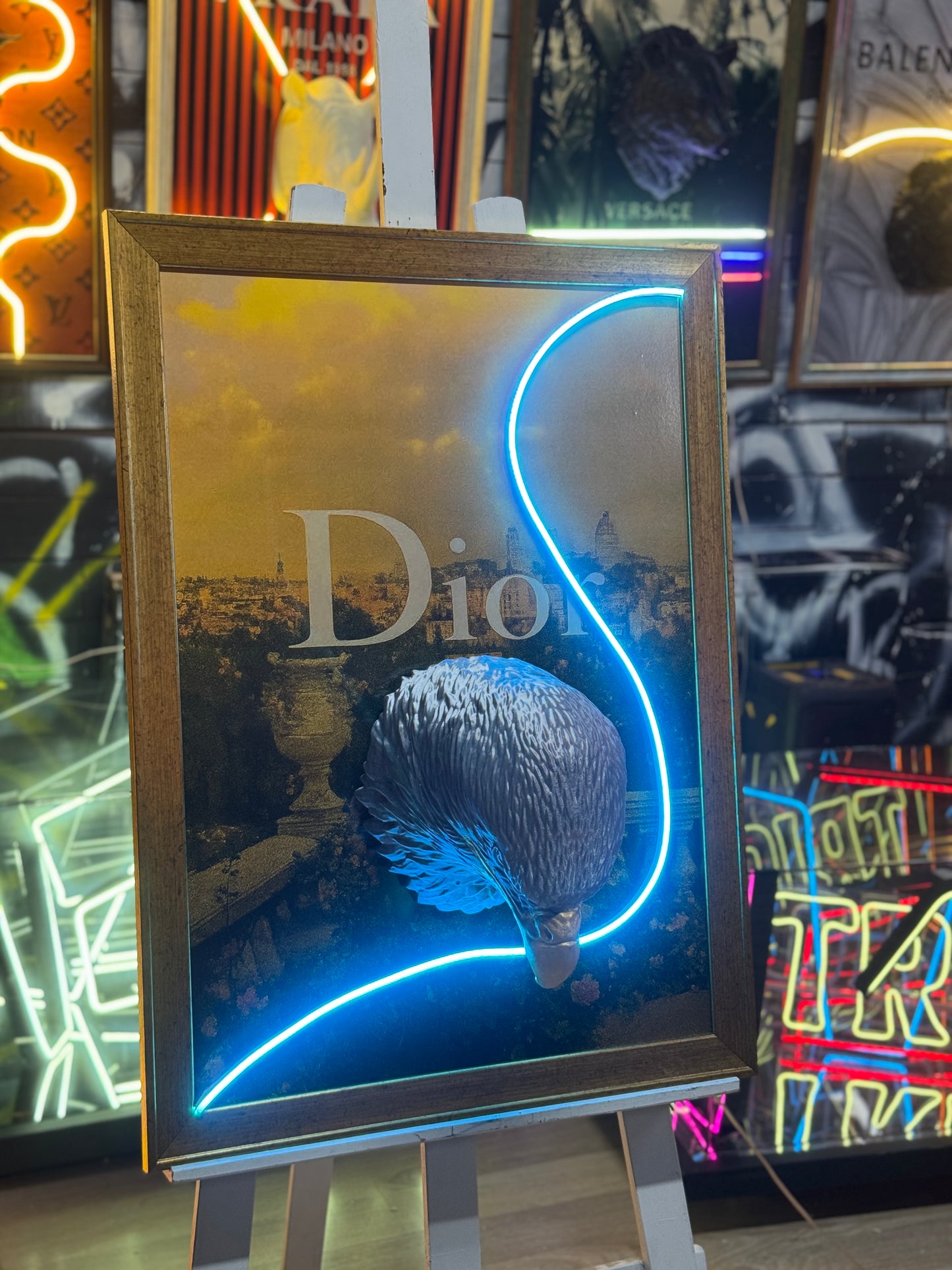 Dior Consept 3D Neon Tablo