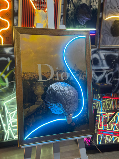 Dior Consept 3D Neon Tablo