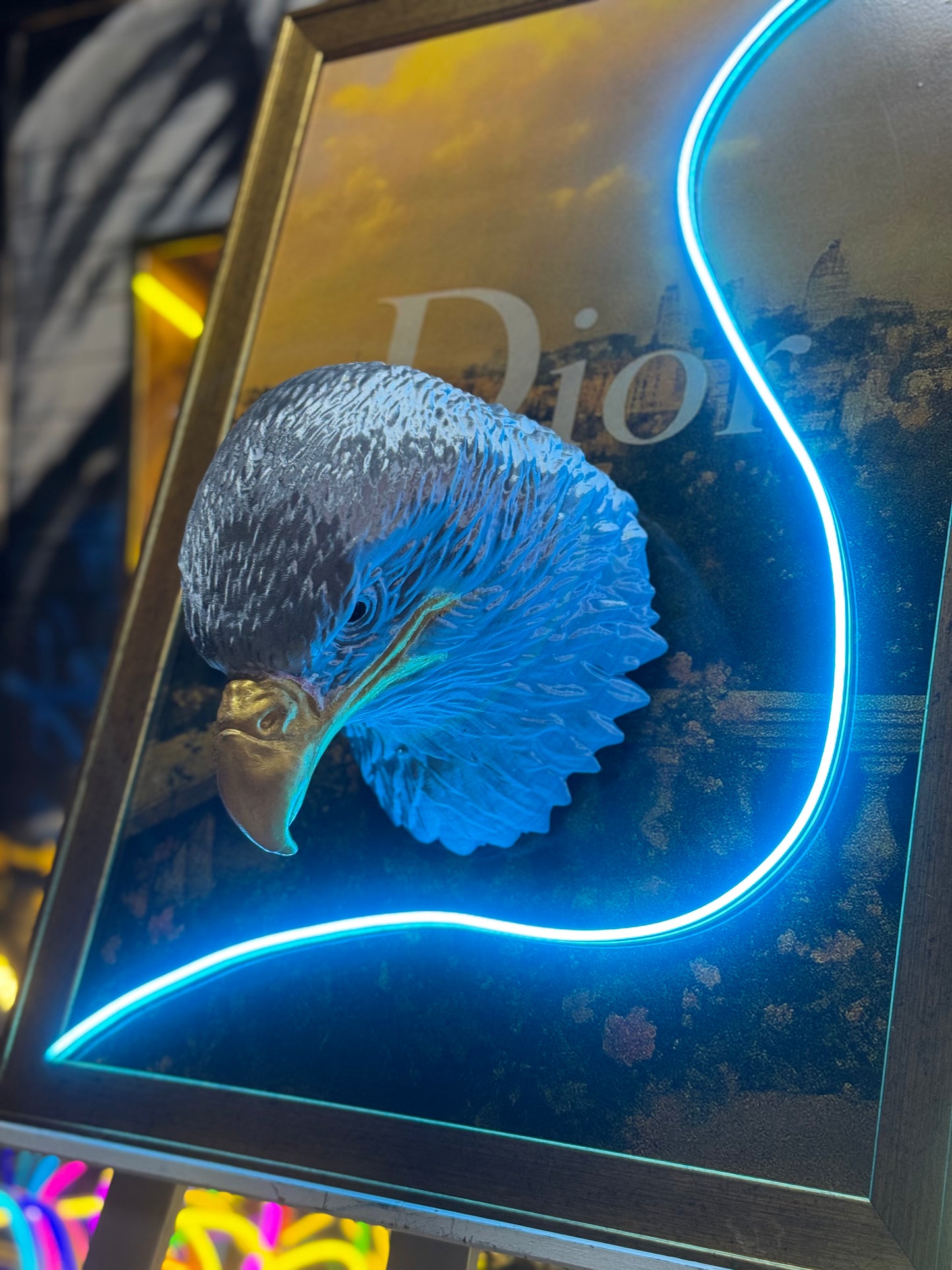 Dior Consept 3D Neon Tablo