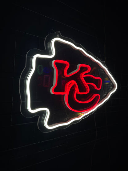 Kansas City Logo Neon Dekor