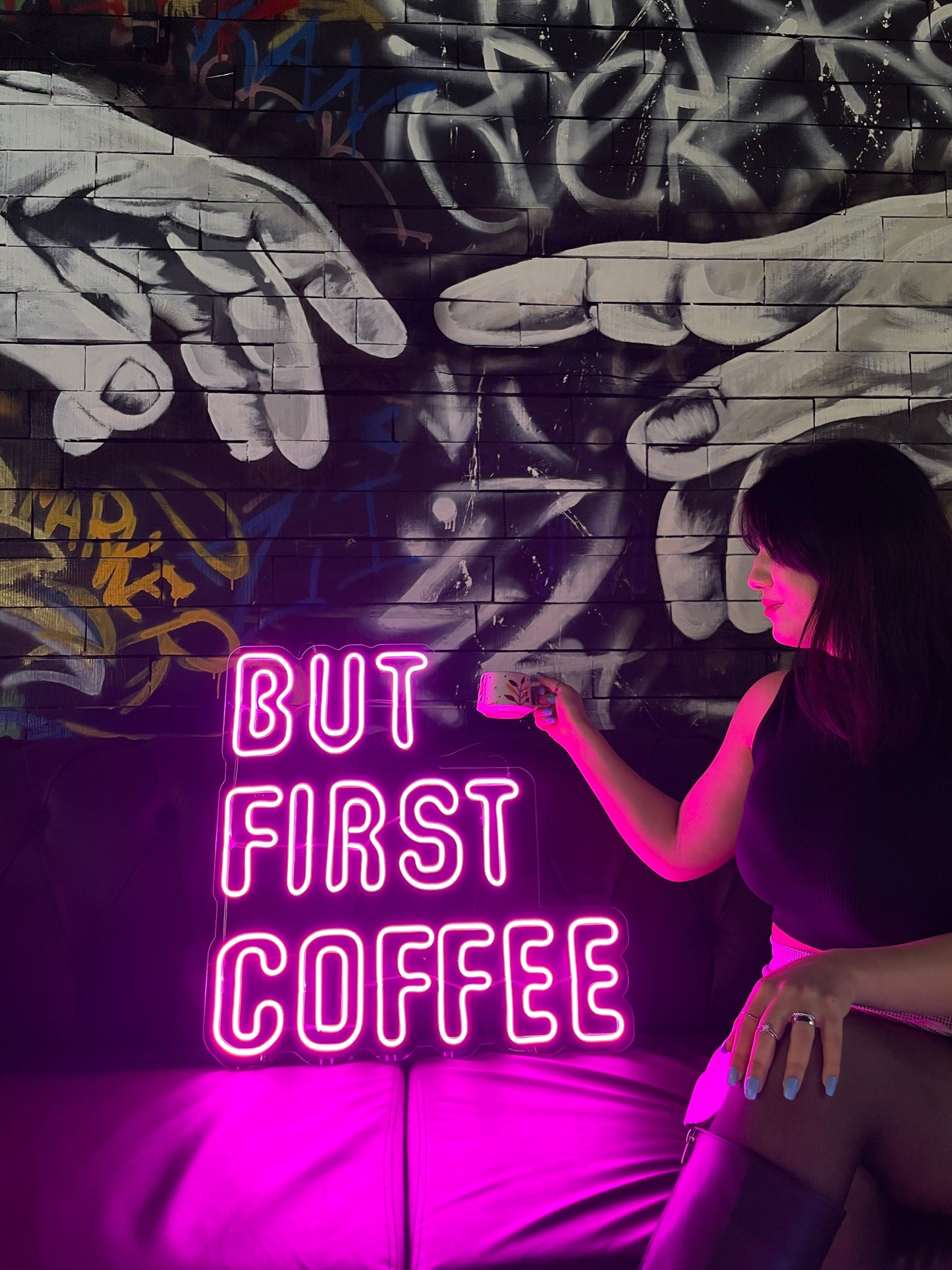 But First, Coffee Neon Dekor