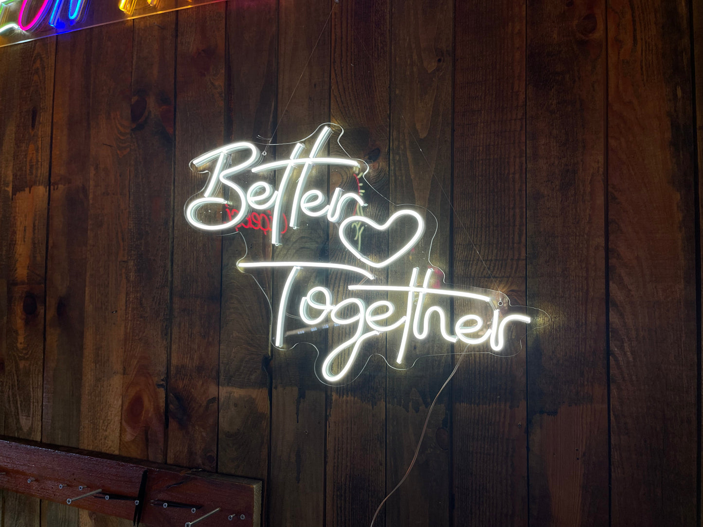 Better Together Neon Dekor