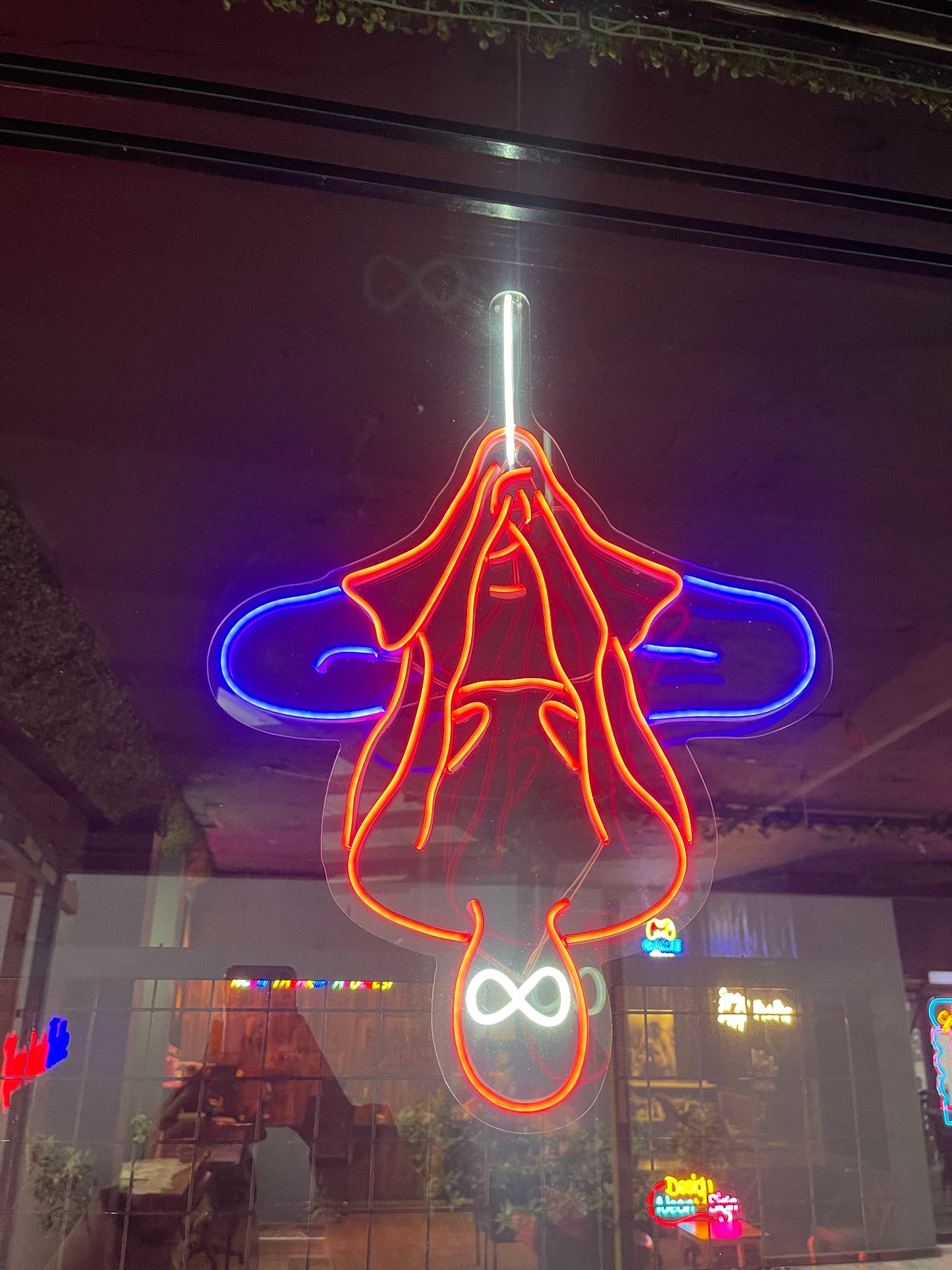 Spiderman Neon Dekor