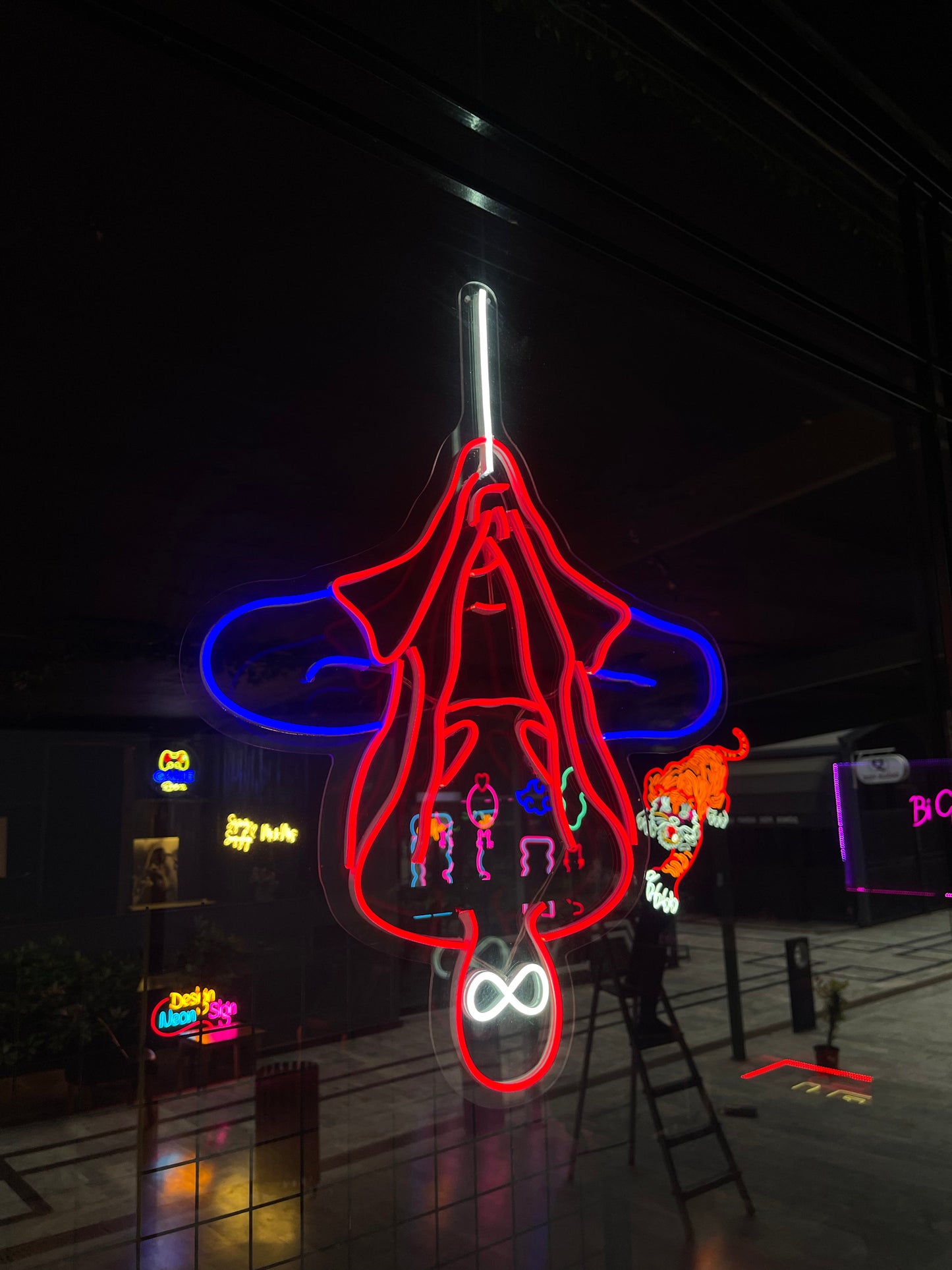 Spiderman Neon Dekor