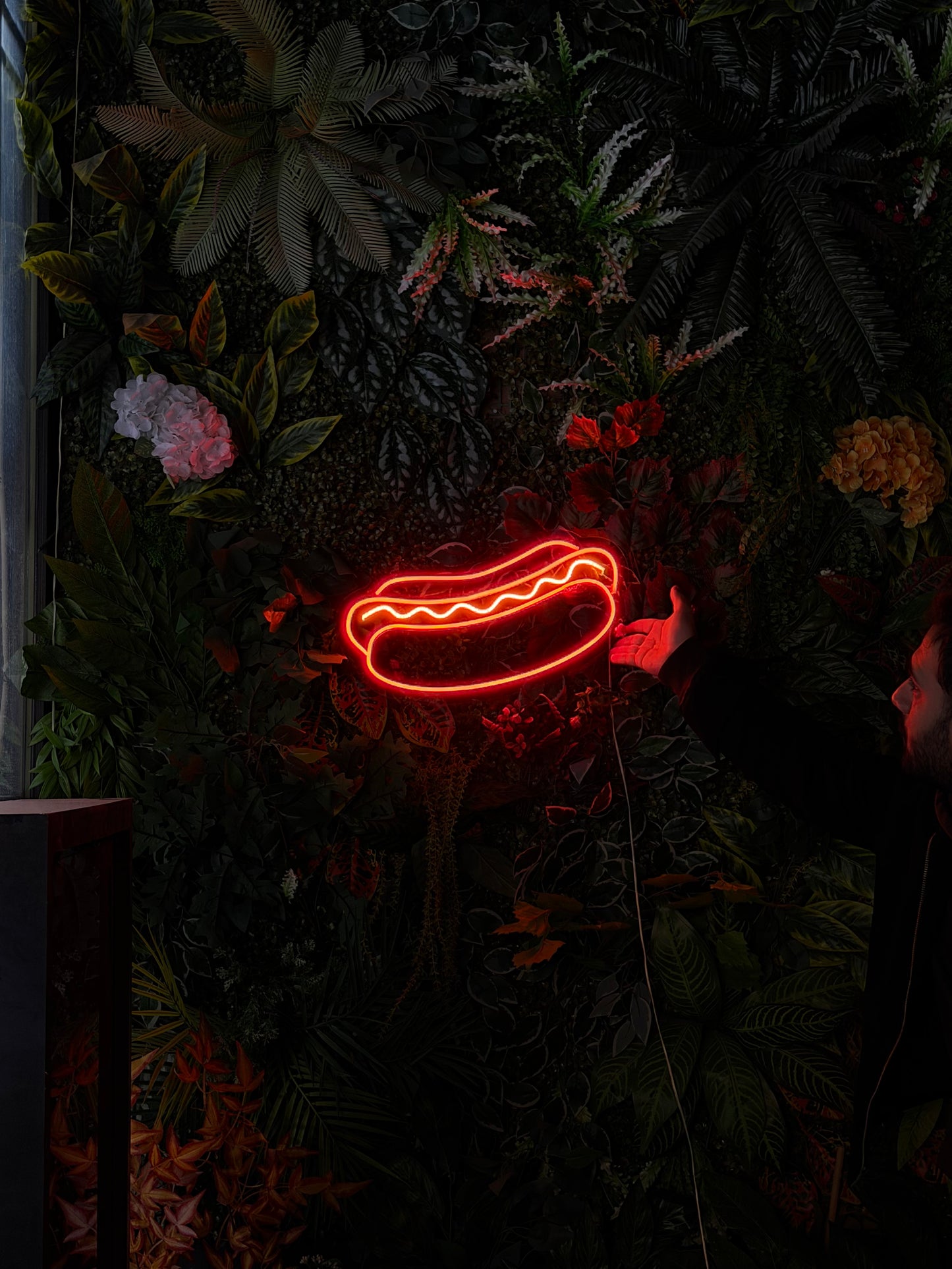 Hatdog Fast Food Neon Tabela
