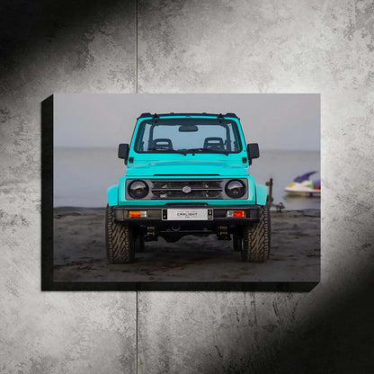 Suzuki Samurai NEON Poster