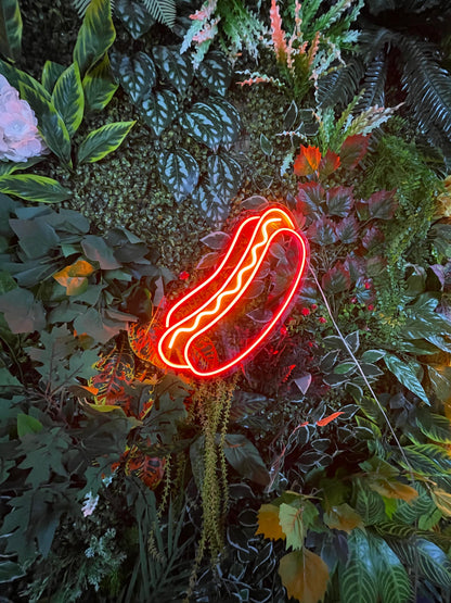 Hatdog Fast Food Neon Tabela