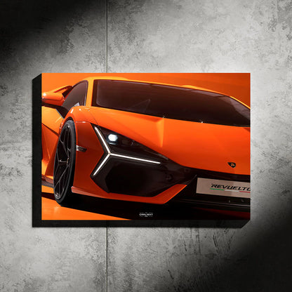 Lamborghini REVUELTO NEON Poster