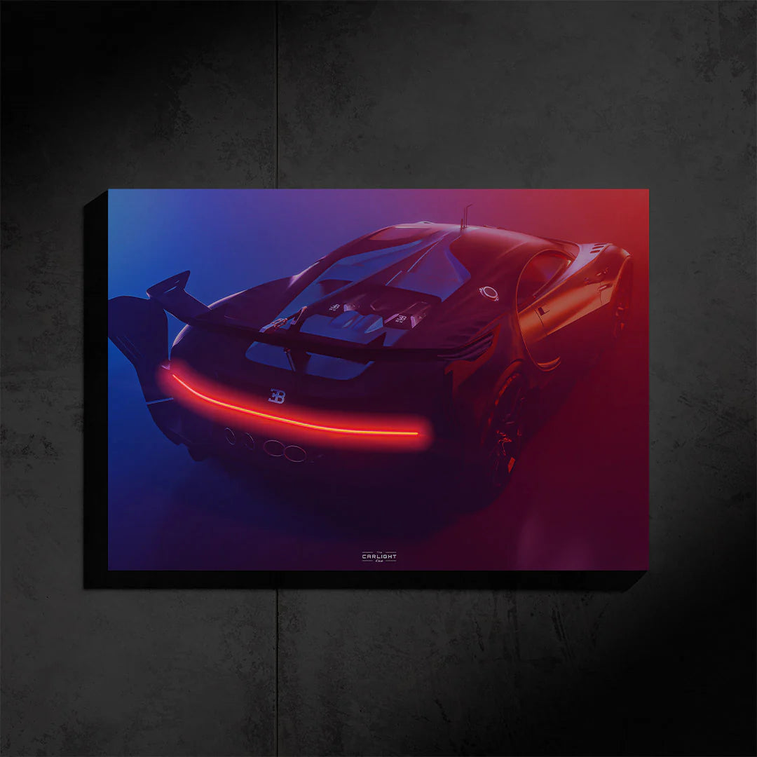 Bugatti CHIRON VGT NEON Poster