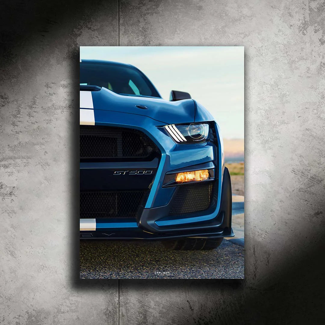 Shelby Mustang GT500 NEON Poster - Adam Edition