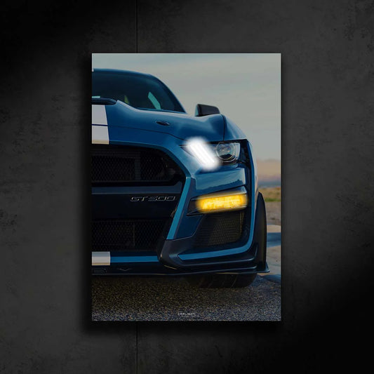 Shelby Mustang GT500 NEON Poster - Adam Edition