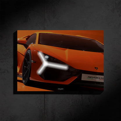 Lamborghini REVUELTO NEON Poster