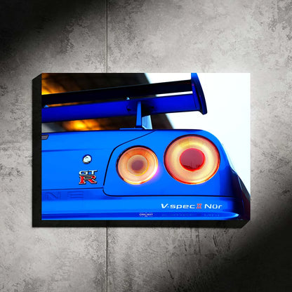 Nissan GTR R34 NEON Poster