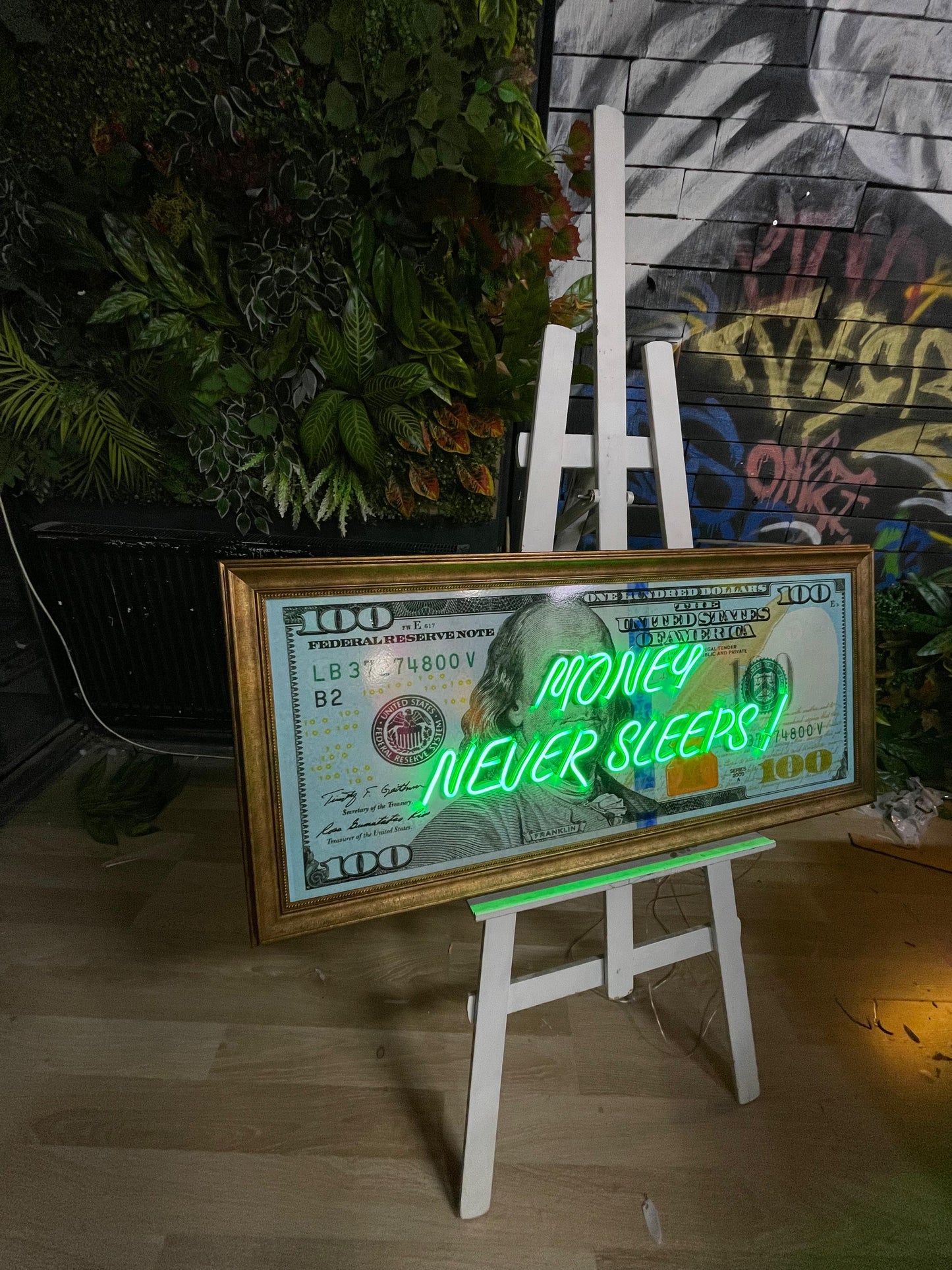 Dolar Banknot Neon Tablo