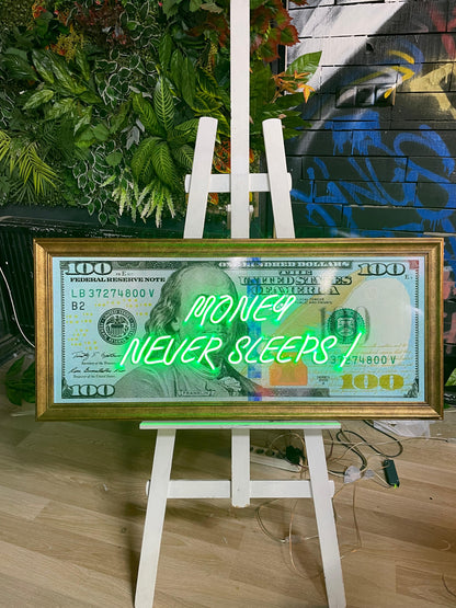 Dolar Banknot Neon Tablo