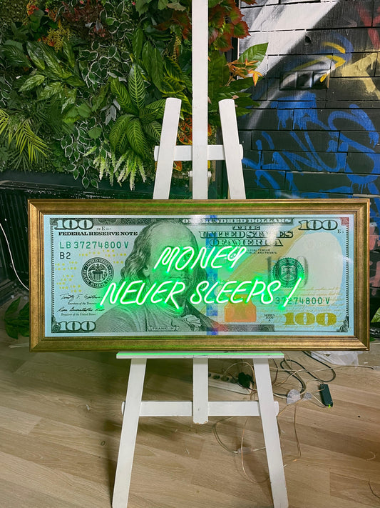 Dolar Banknot Neon Tablo
