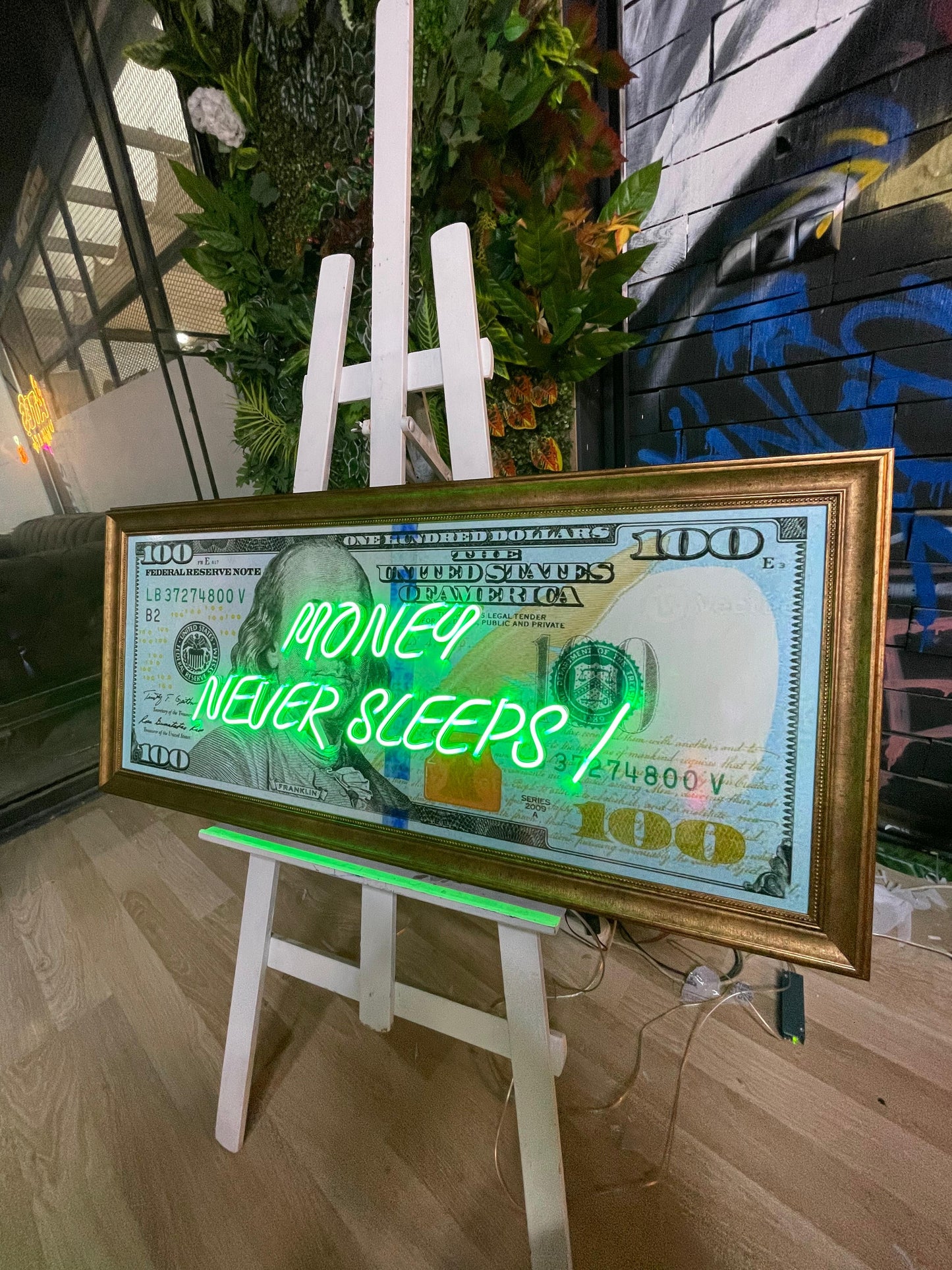 Dolar Banknot Neon Tablo