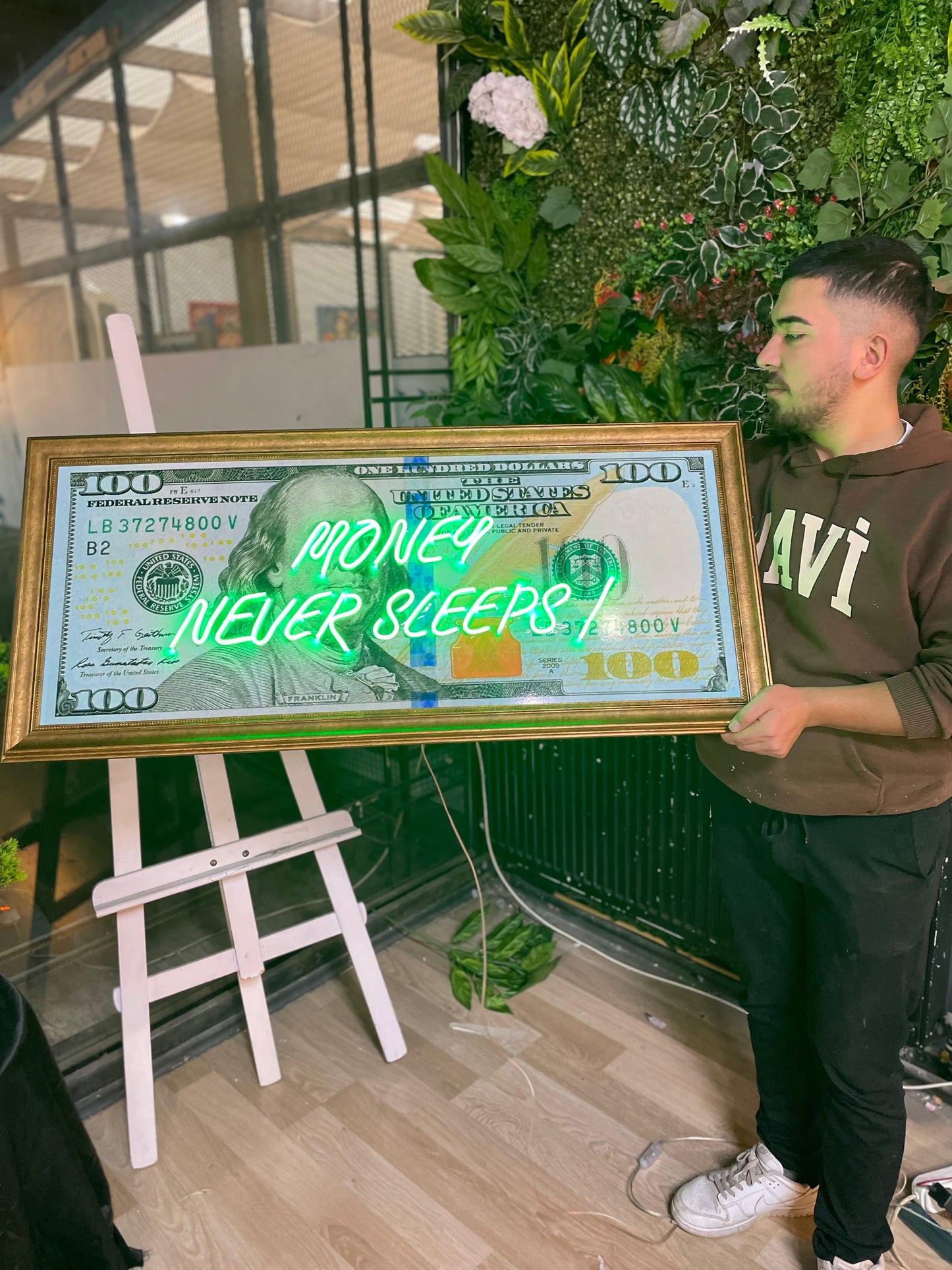 Dolar Banknot Neon Tablo