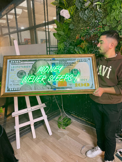 Dolar Banknot Neon Tablo