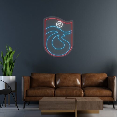 Trabzonspor Logo Neon Tabela